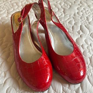 Ros Hommerson Red Patent Dress Shoes- 6